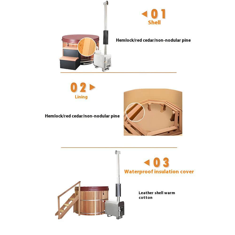 WO outdoor barrel bath series