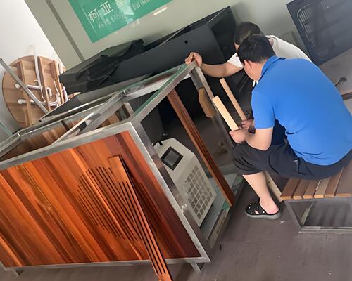 Technicians are developing a new outdoor bathtub