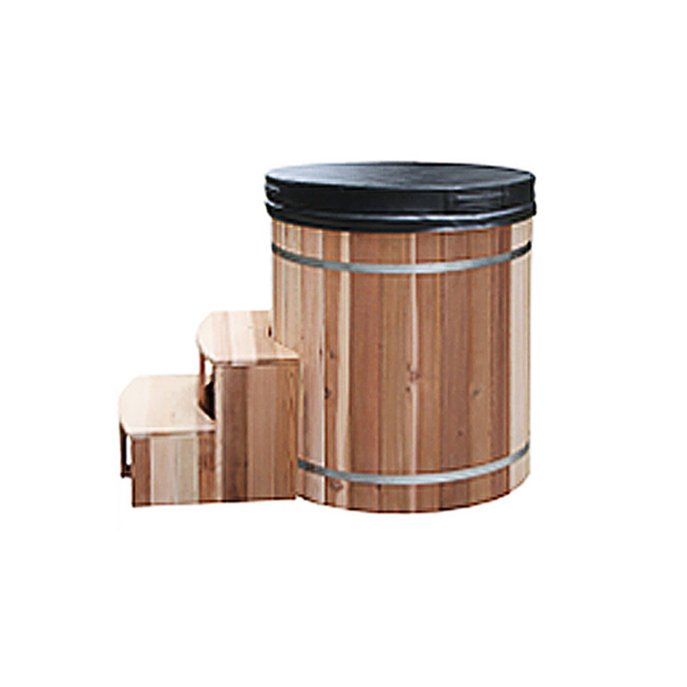 Thermostatic outdoor bath tub