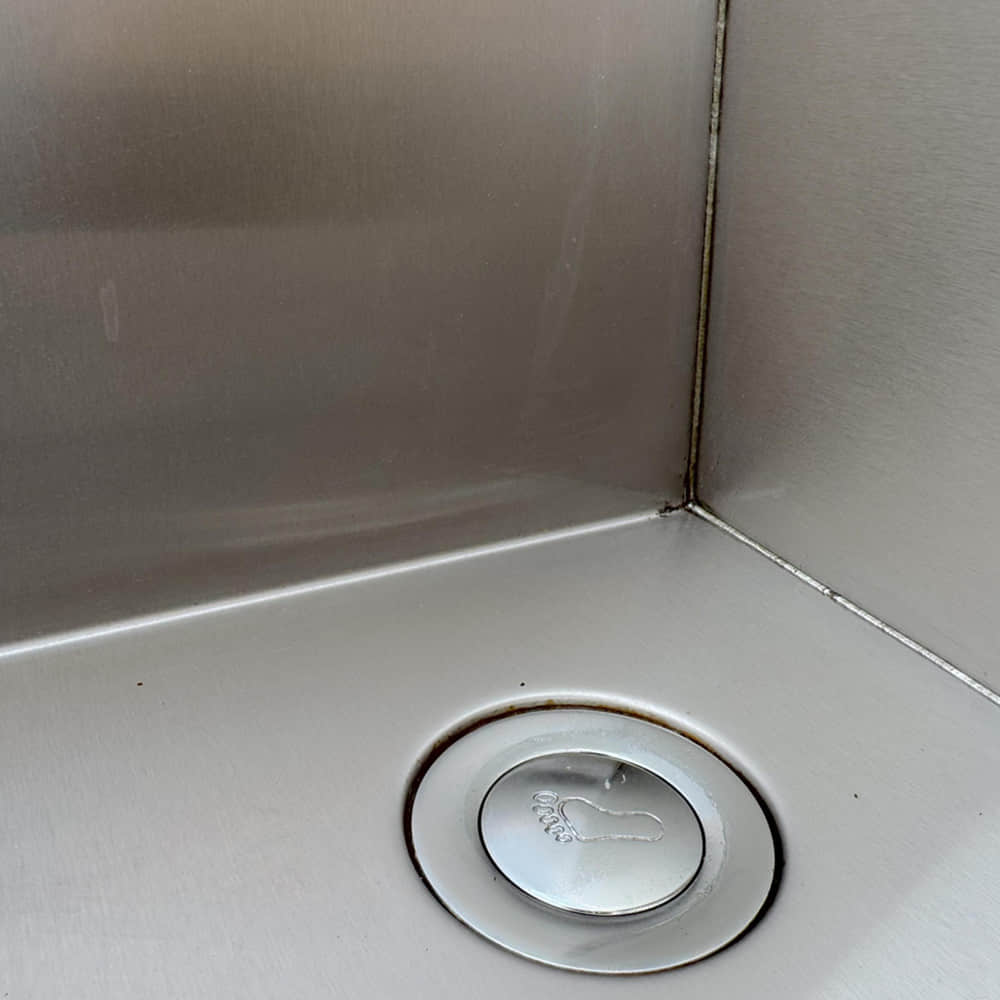 Outdoor family custom cold water spa bath.