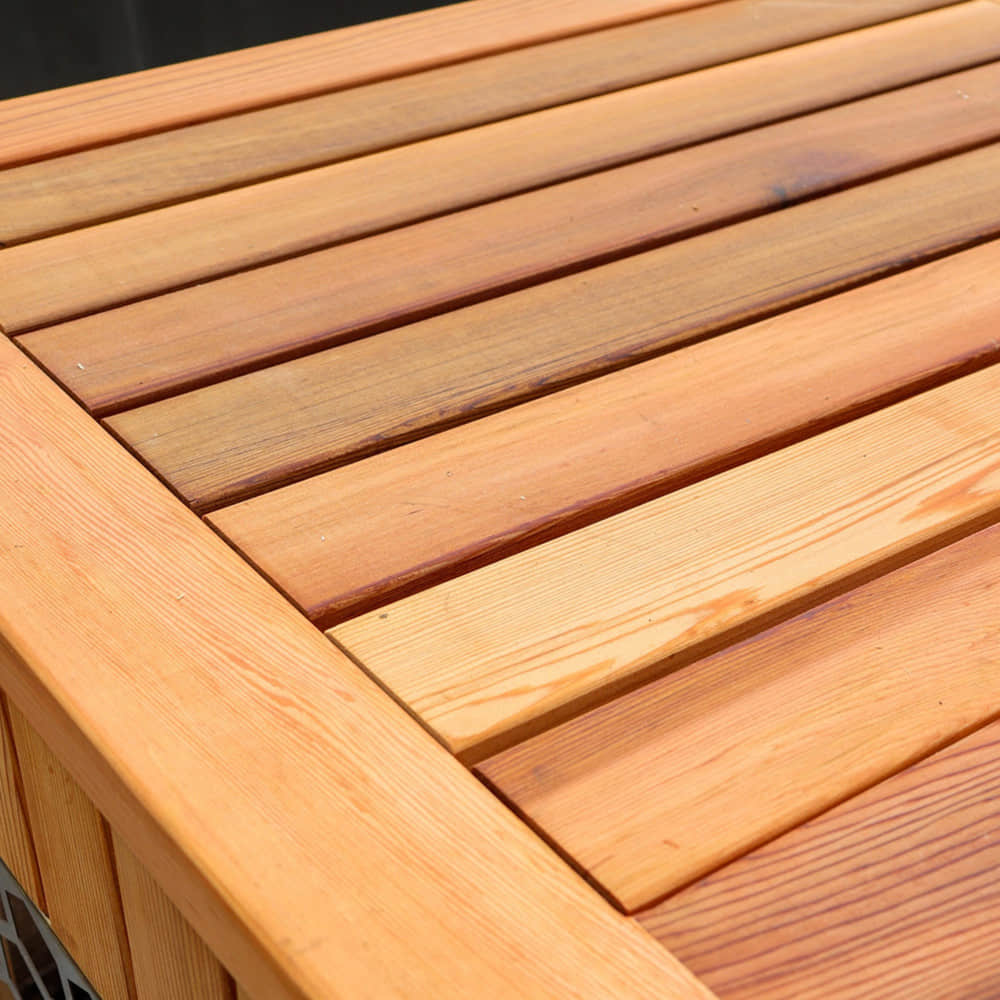 Outdoor family custom cold water spa bath.