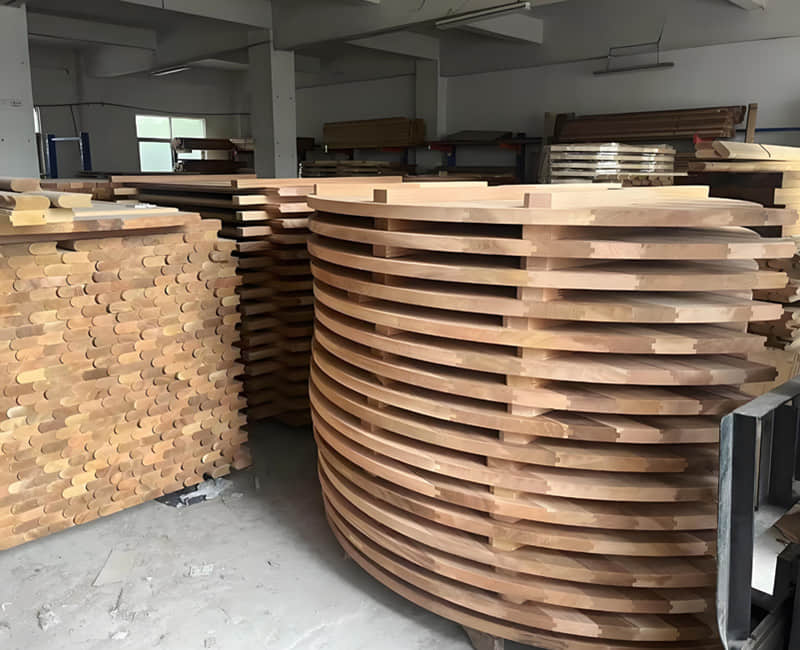 Woodworking workshop display