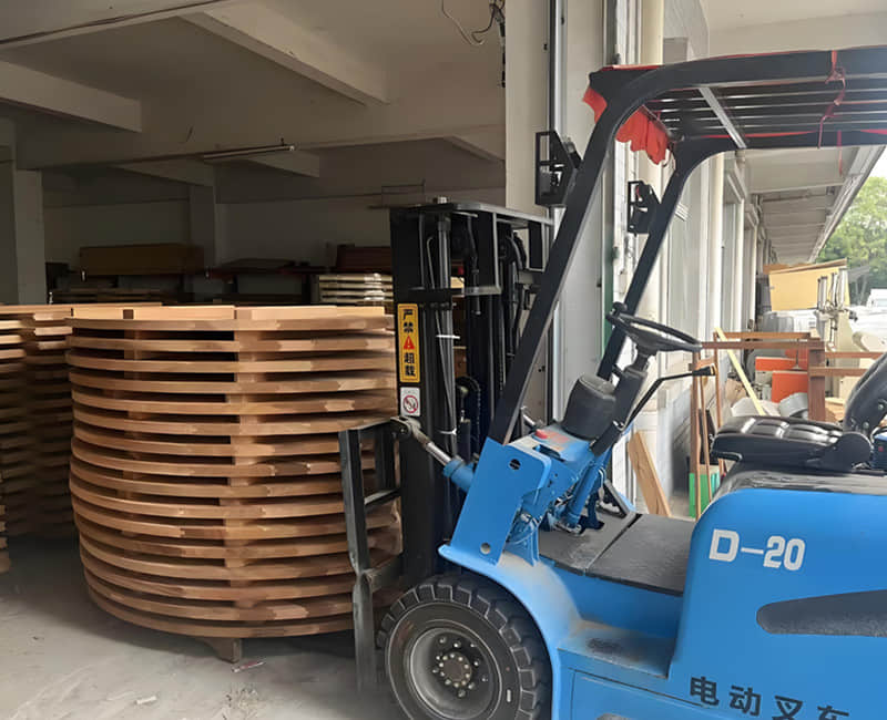 Woodworking workshop display