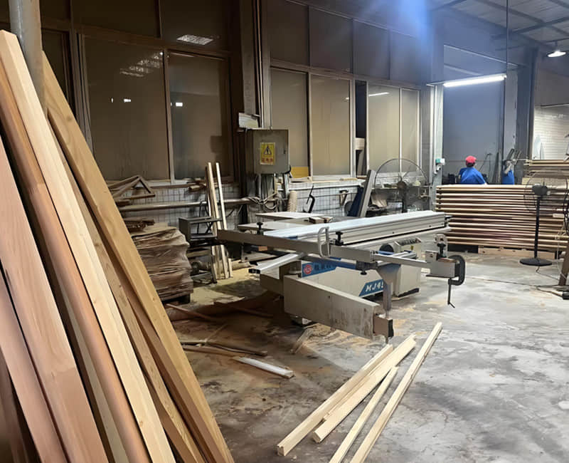 Woodworking workshop display