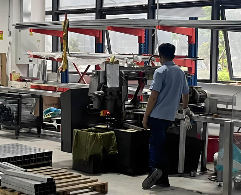 Machining workshop display